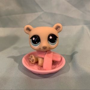 Littlest Pet Shop Polar Bear #1000 Sled Scarf Set